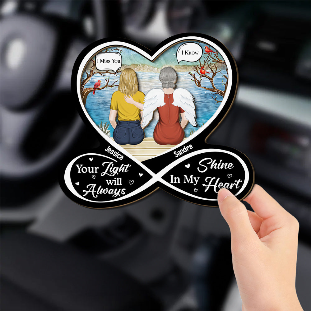My Heart Was Not Ready - Personalized Car Visor Clip