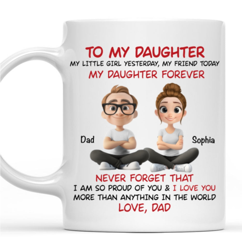 Custom Christmas & Birthday Keepsake Gift • My Little Boy Yesterday - Personalized Coffee Mug