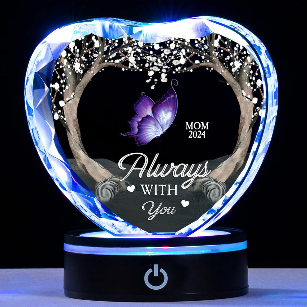 Always With You - Personalized Crystal Led Light