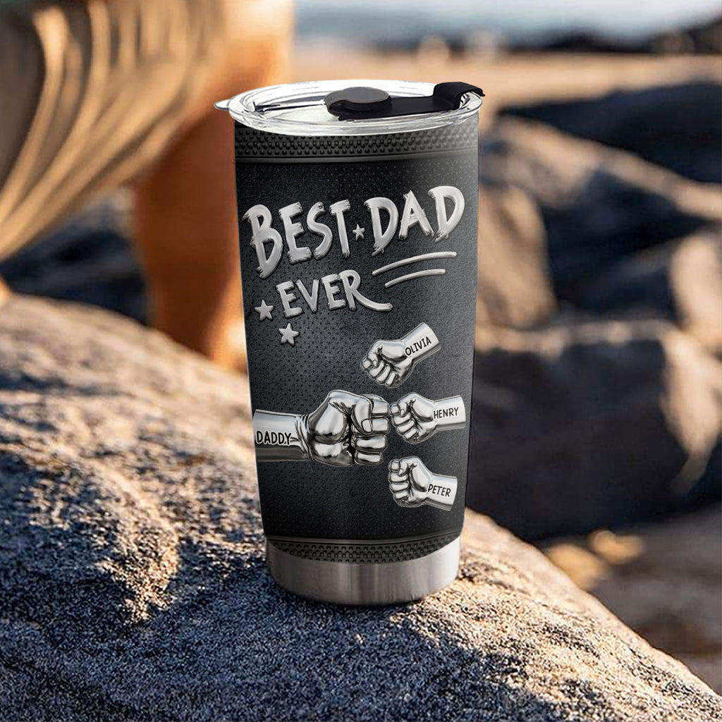 Custom Father's Day Birthday Gifts For Dad • Best Dad New Style - Personalized 3D Inflated Effect Tumbler
