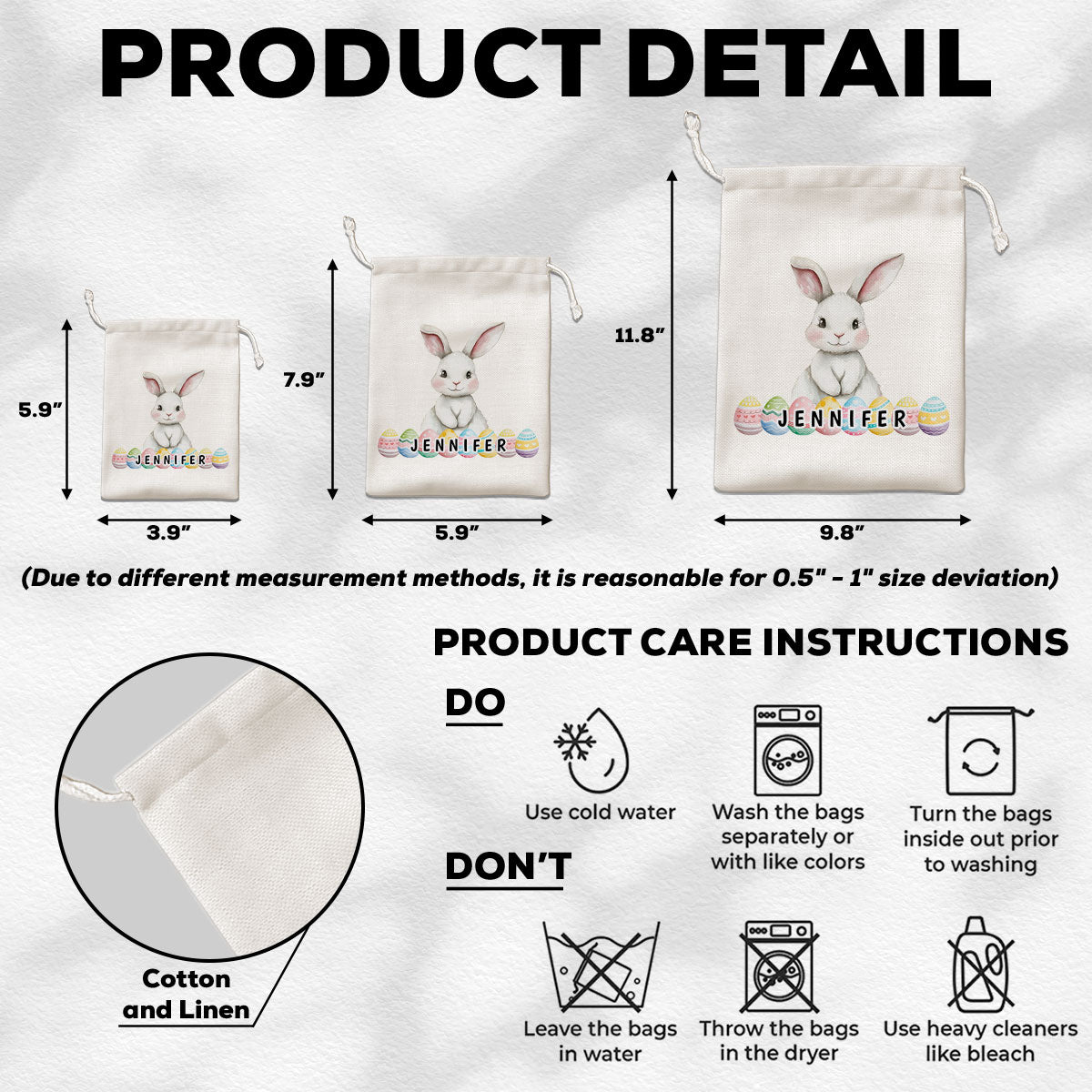 Happy Easter - Personalized Favor Bag