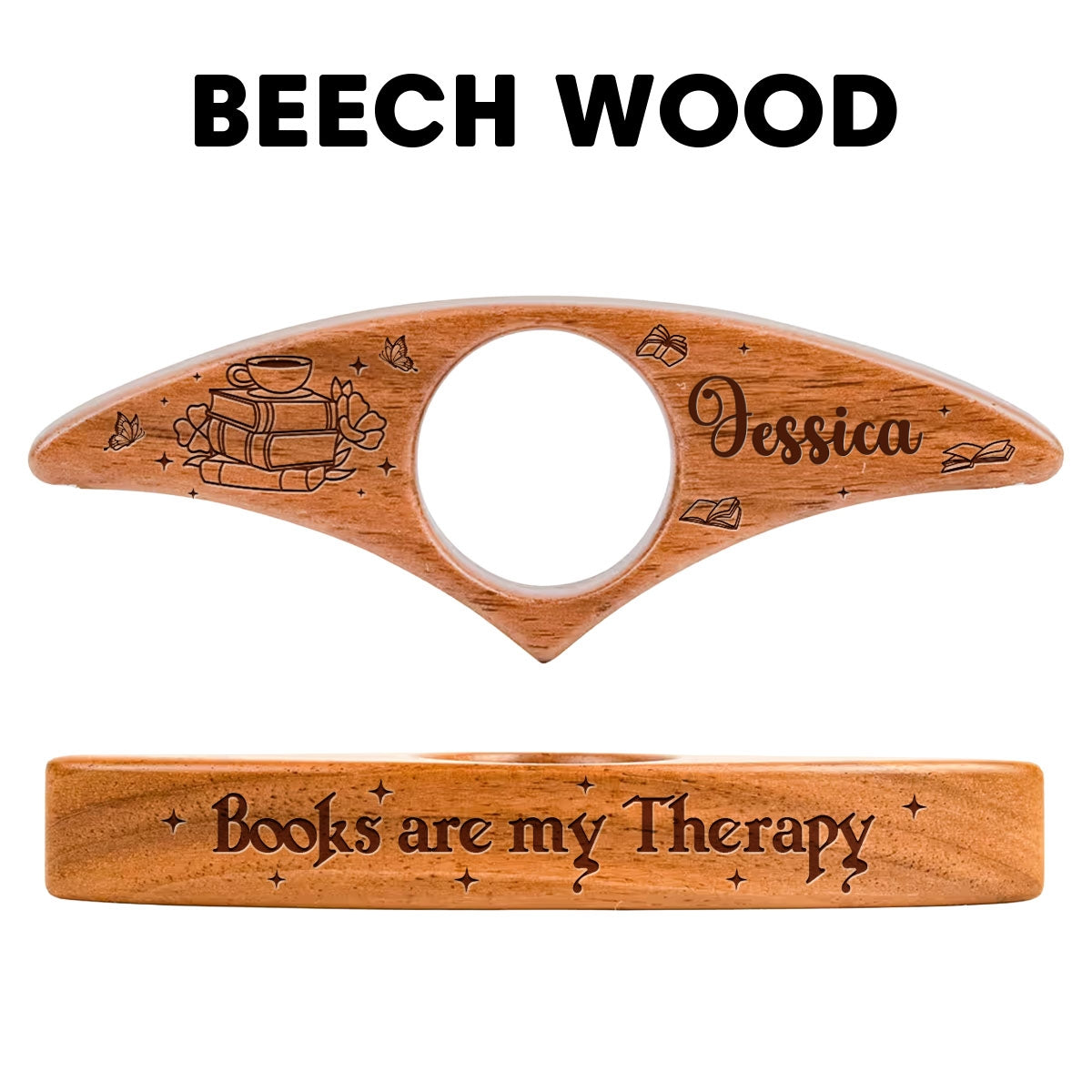 Books Are My Therapy - Personalized Book Page Holder