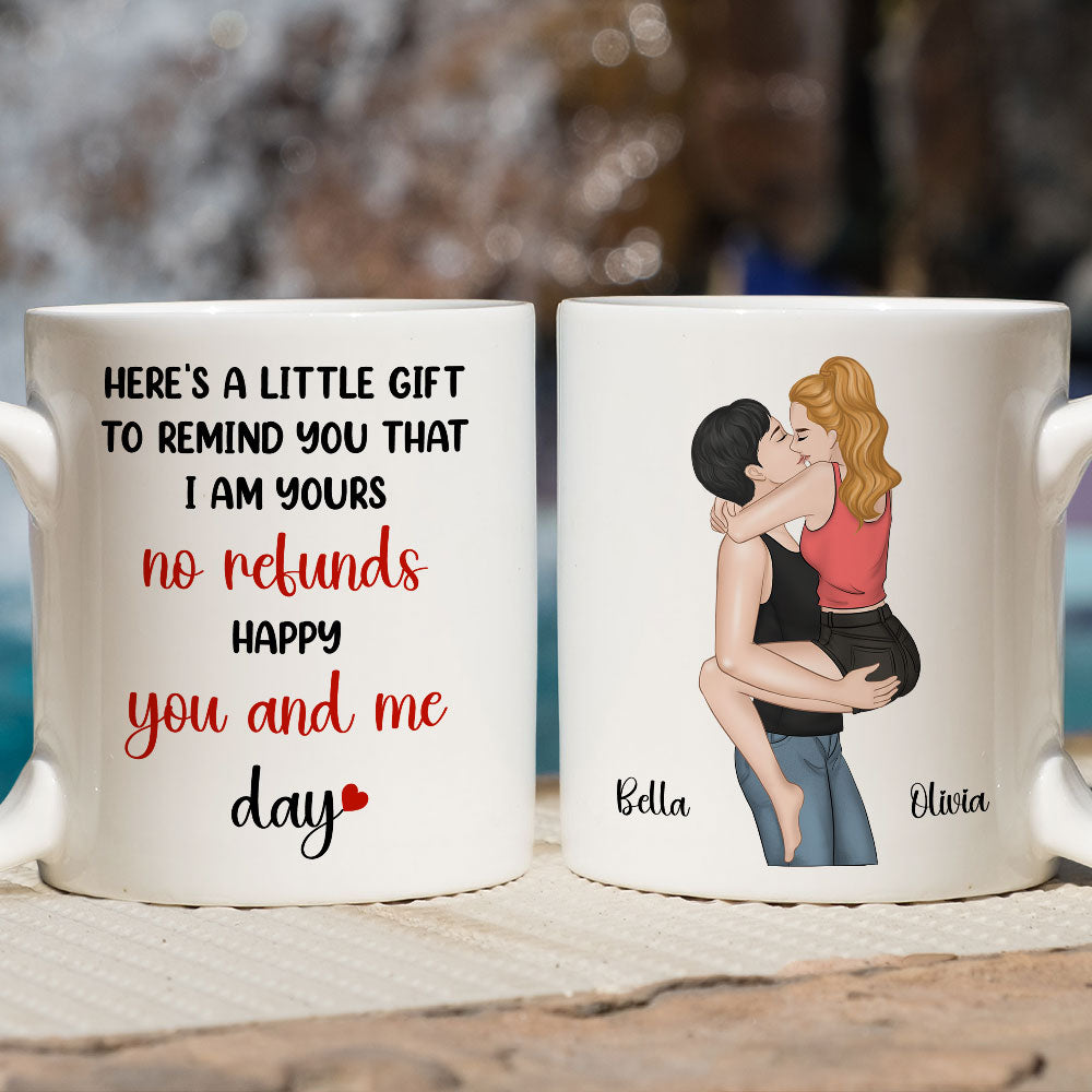 Custom Anniversary Keepsake Gifts For Couple • Here Is A Little Gift To Remind You - Personalized Coffee Mug