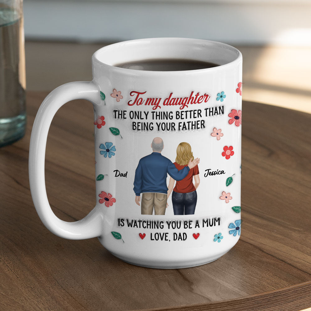 Custom Christmas & Birthday Gift for Daughter • You Are An Amazing Mum - Personalized 3D Inflated Effect Mug
