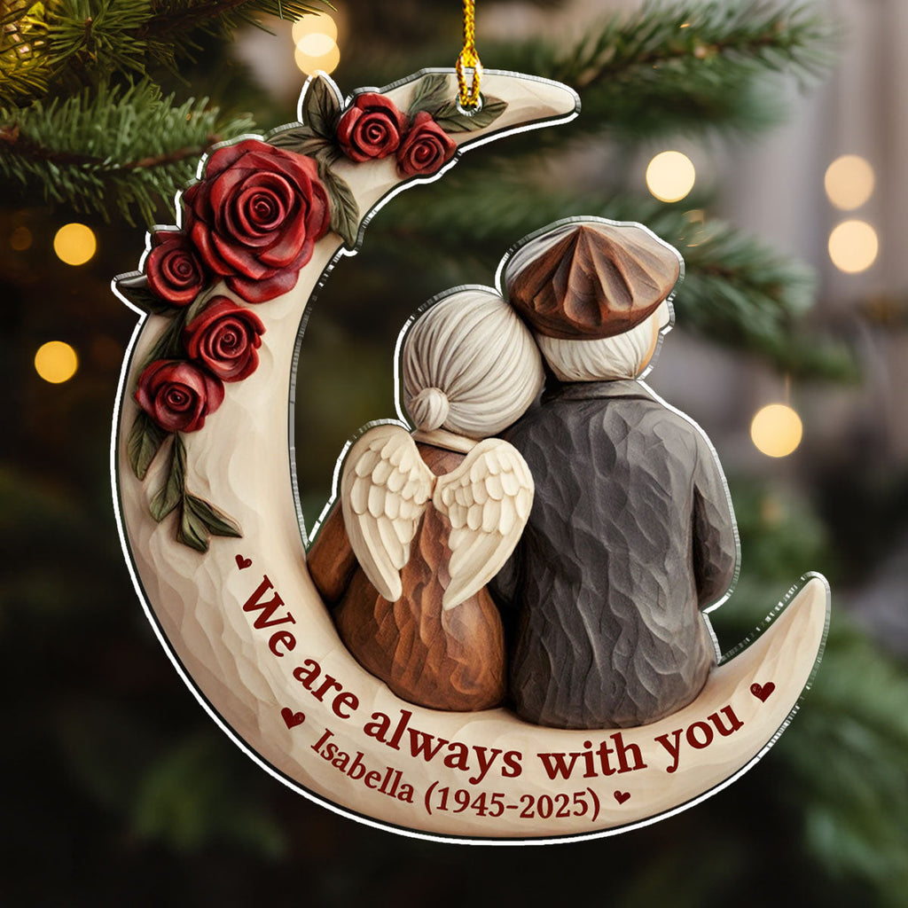 Custom Keepsake Christmas Ornament •  Gone But Not Forgotten - Personalized Acrylic Ornament