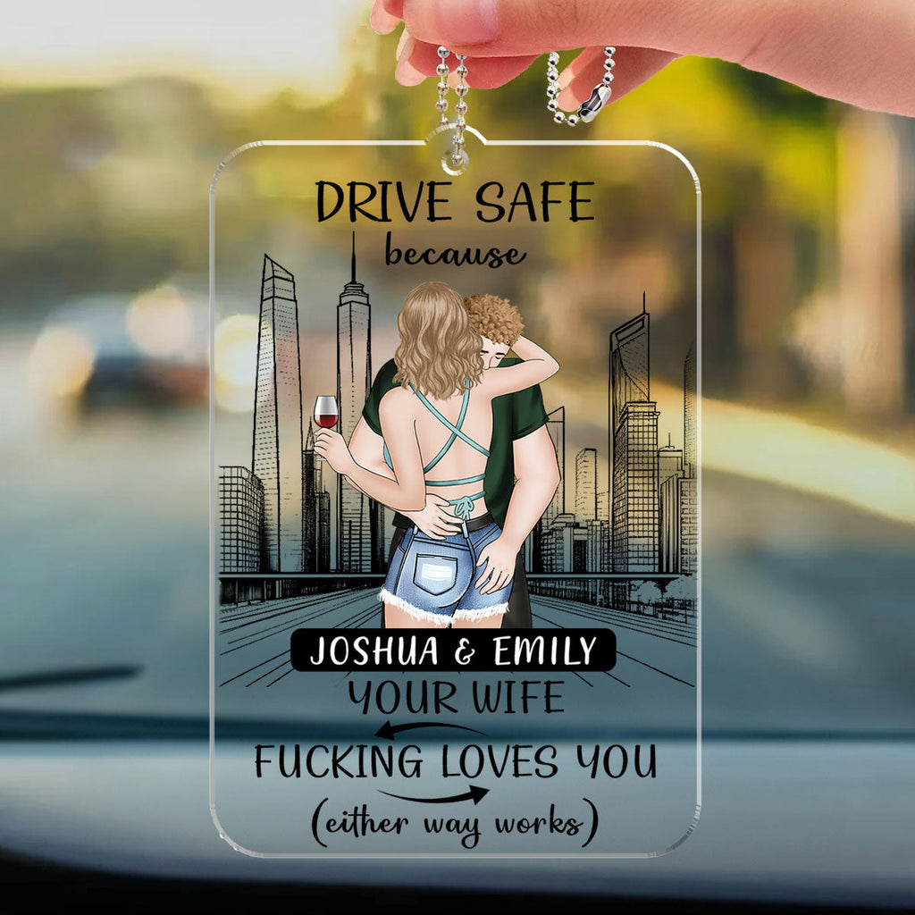 I Love You Forever & Always - Personalized Car Ornament