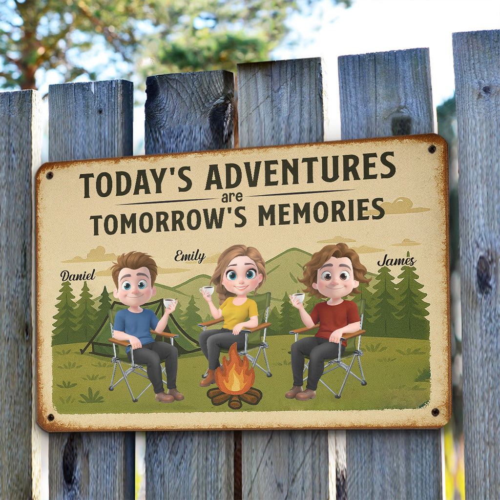 Custom Home & Wall Decor, Birthday & Christmas Gift • Make Today Worth Remembering - Personalized Metal Sign