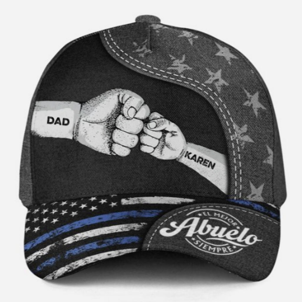 El Poder Del Abuelo Viene Del Amor - Gorra Clásica Personalizada