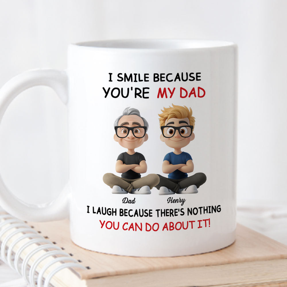 Custom Christmas & Birthday Gift for Dad • For Daddy - Personalized Coffee Mug