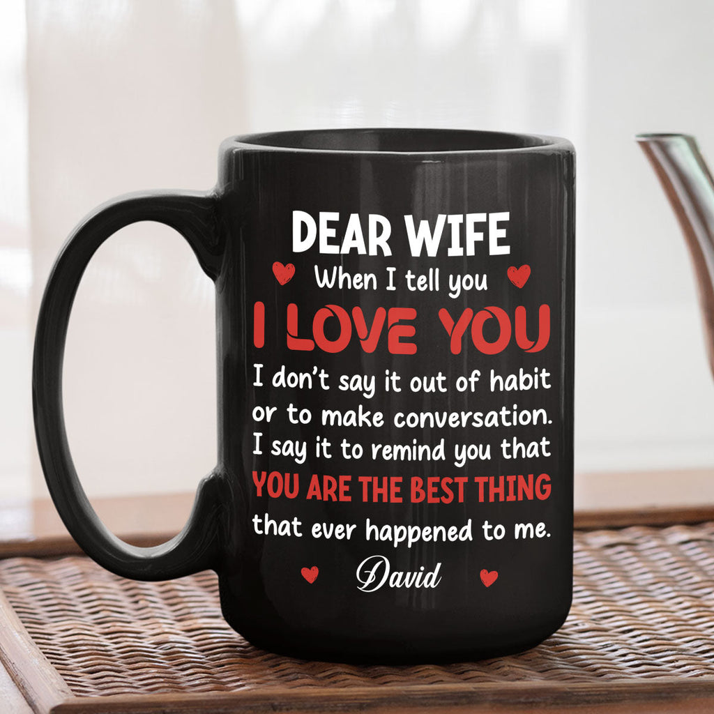 Custom Anniversary Keepsake Gifts For Couple • You Are Best Thing About Me - Personalized Coffee Mug