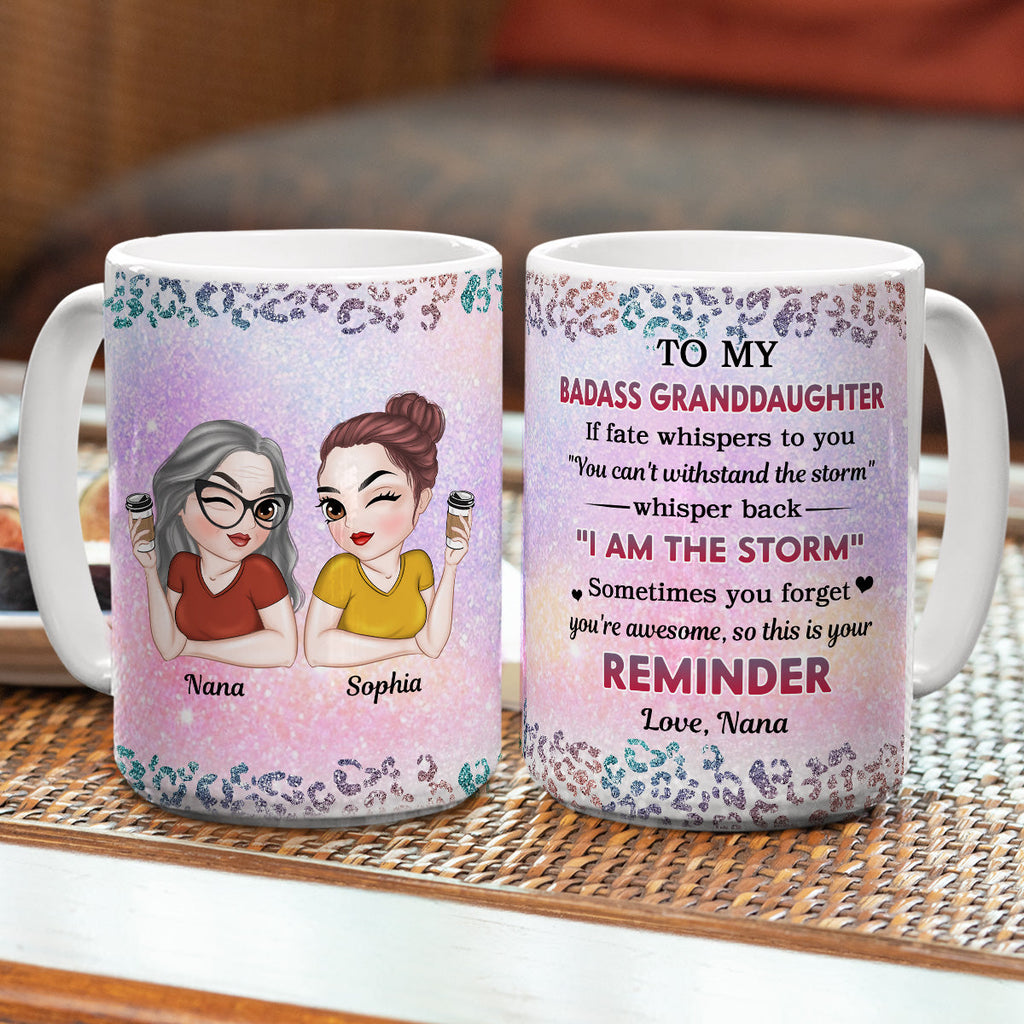Custom Christmas & Birthday Gift for Daughter • My Brave Granddaughter - Personalized Coffee Mug