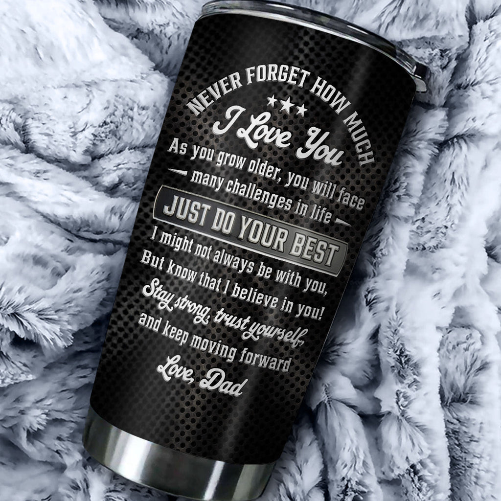 Custom Christmas Birthday Gifts For Son • Son I Believe In You - Personalized 3D Effect Tumbler
