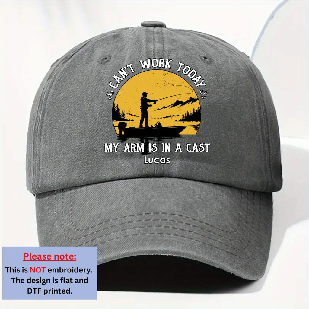 In A Cast - Personalized Vintage Washed Denim Cap
