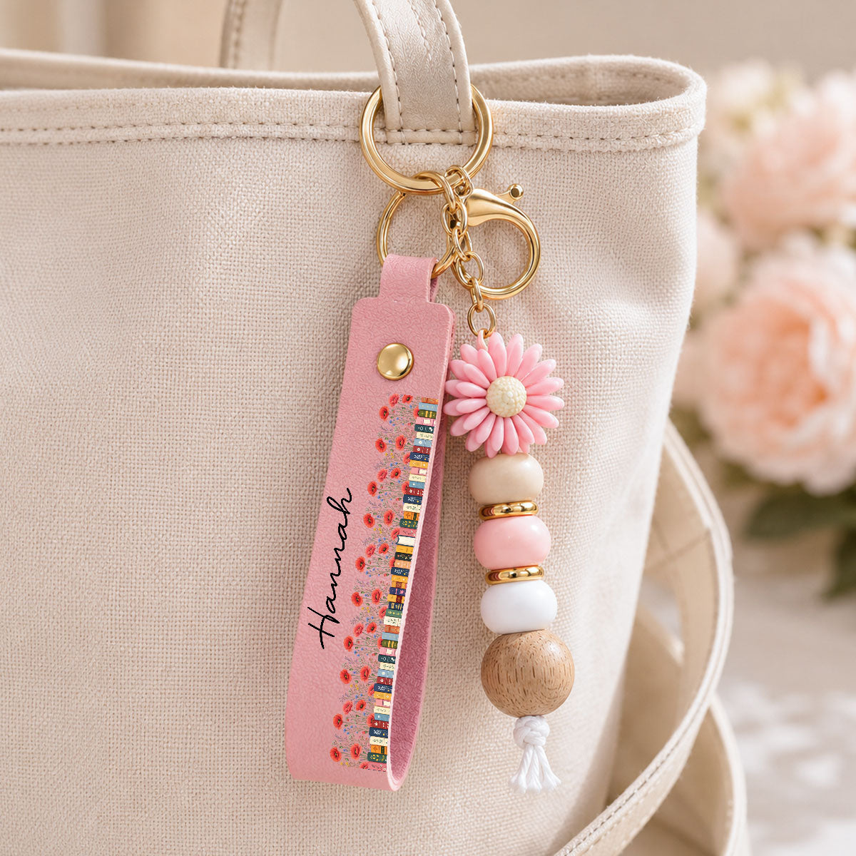 Lovely Girl - Personalized Beaded Keychain