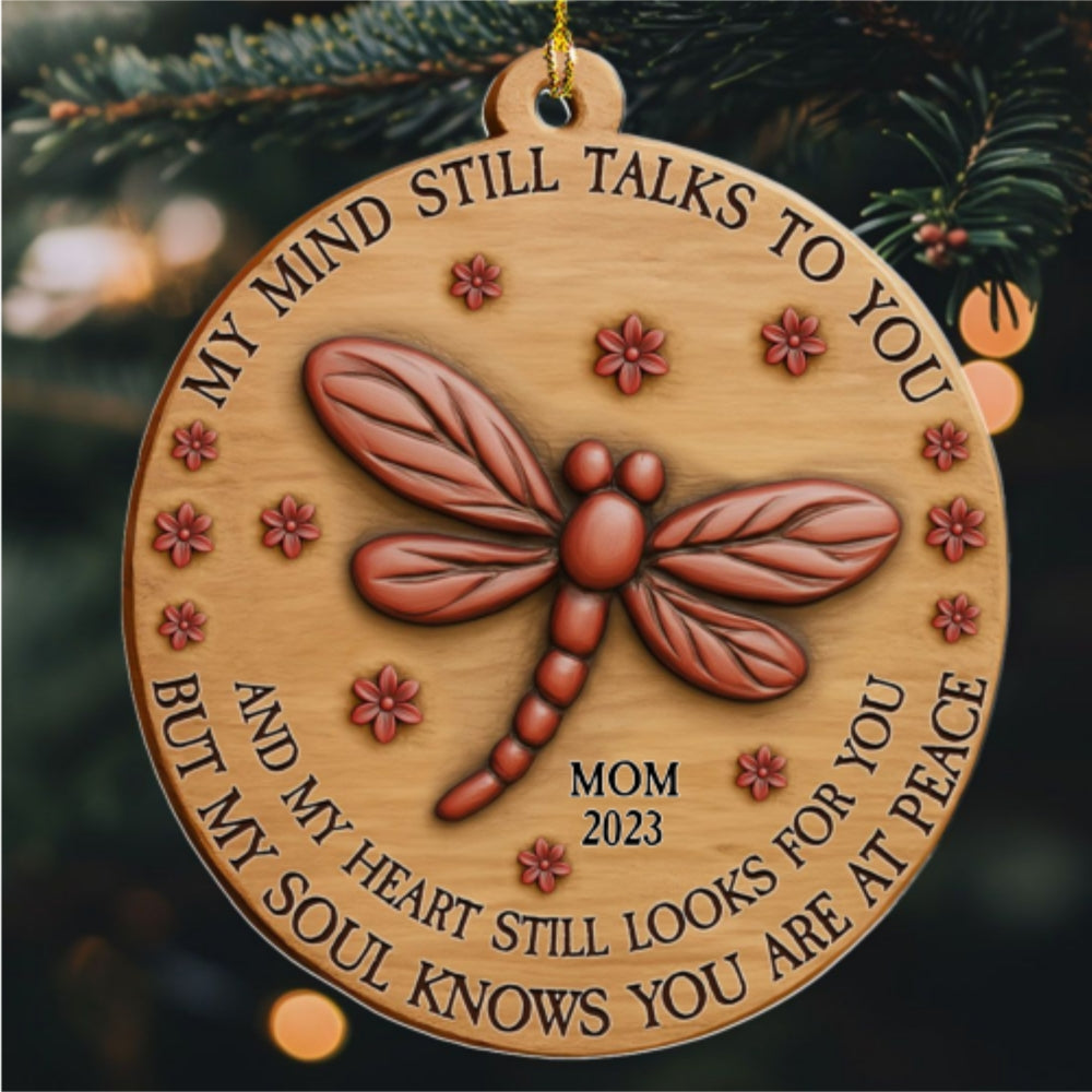 Custom Memorial Christmas Ornament, Sympathy Keepsake •  My Soul Knows - Personalized Acrylic Ornament