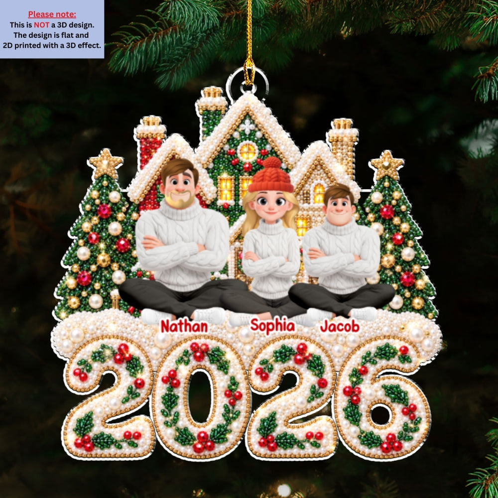Custom Keepsake Christmas Ornament •  Where Our Christmas Begins - Personalized Acrylic Ornament
