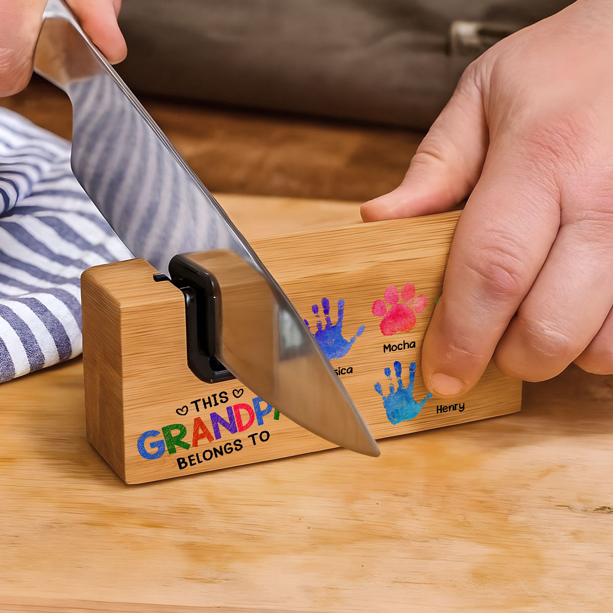 This Daddy Belongs To - Personalized Opener Sharpener Stowel