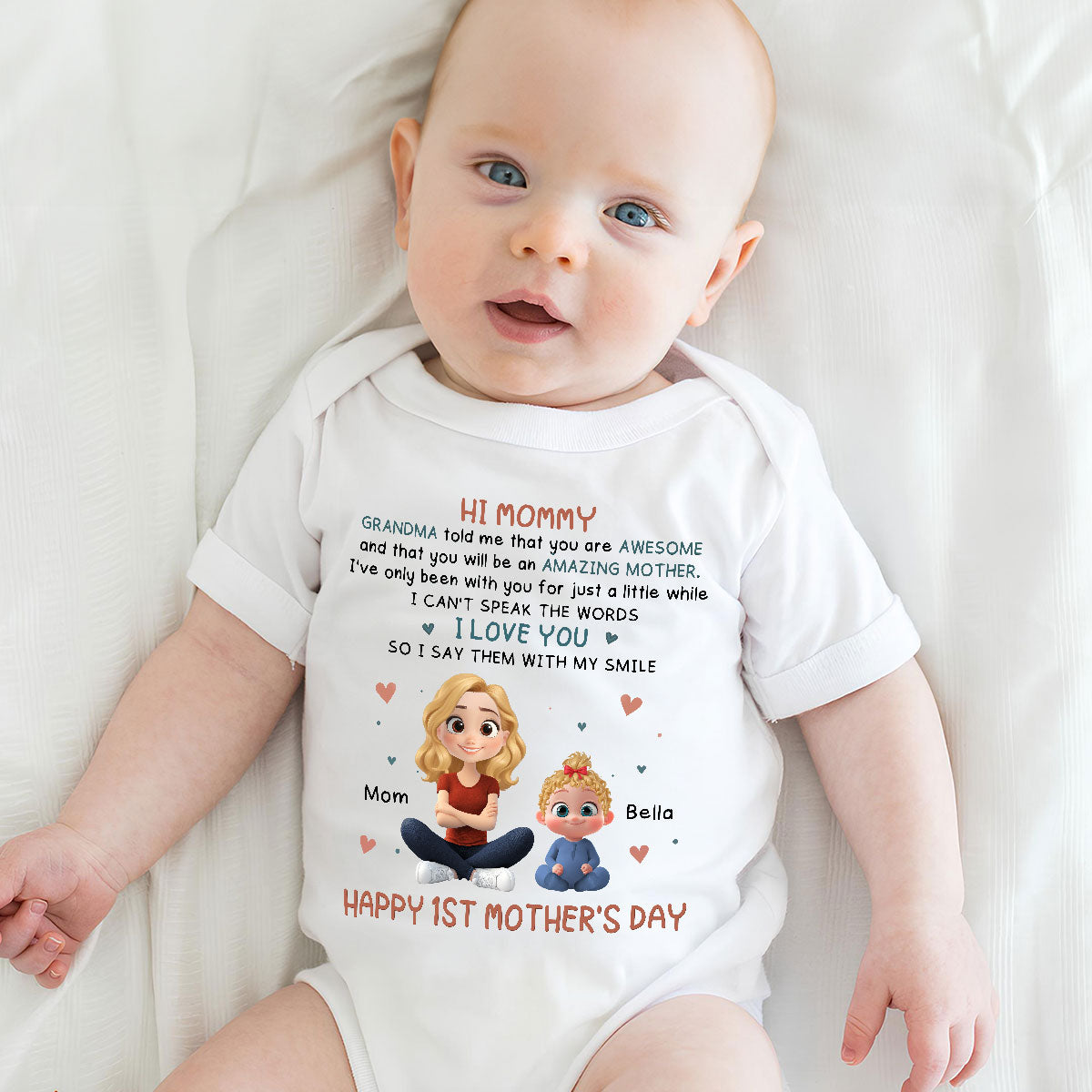 Grandma Told Me - Personalized Baby Onesie