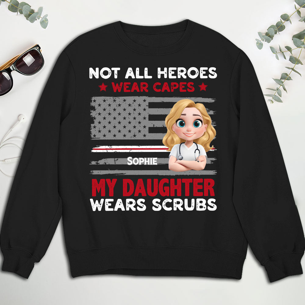 Custom Christmas & Birthday Gift for Dad, Grandpa • Not All Heroes Wear Capes - Personalized Shirt