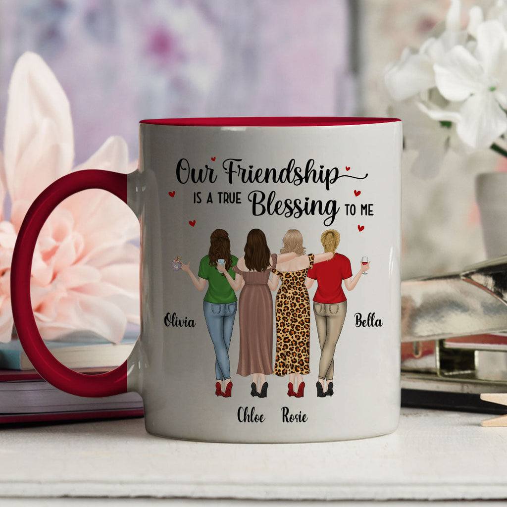 Custom Best Friend, Christmas & Birthday Friendship Keepsake Gift • Blessing To Me - Personalized Accent Mug