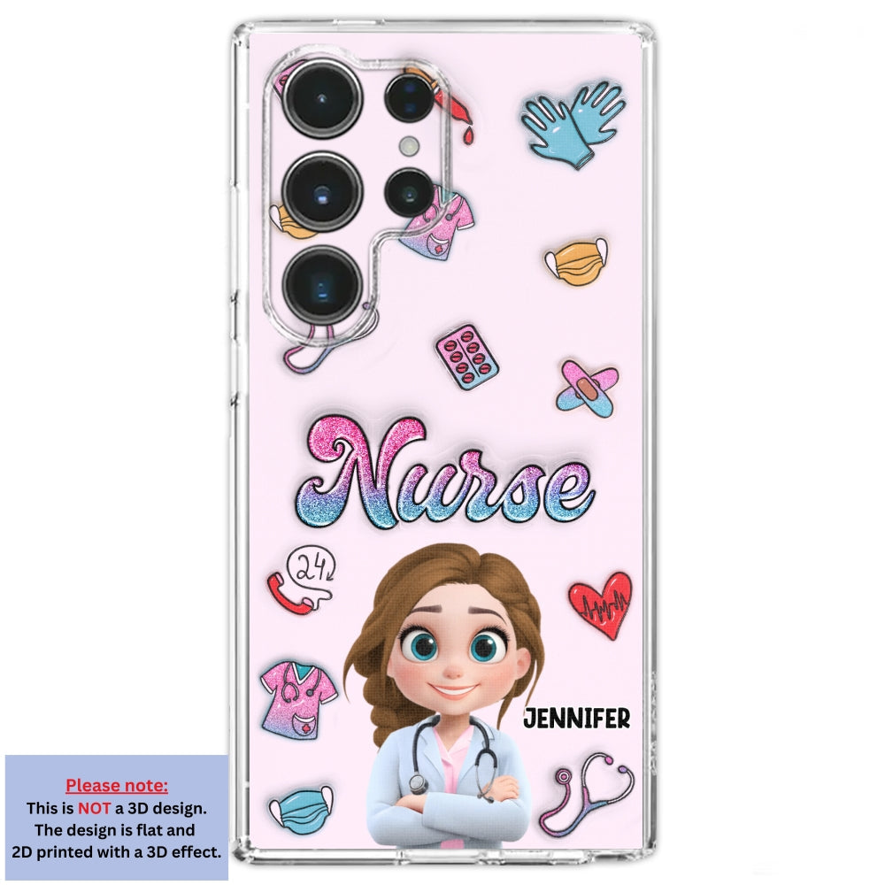 Proud To Nurse Life - Personalized 3D Inflated Effect Phone Case