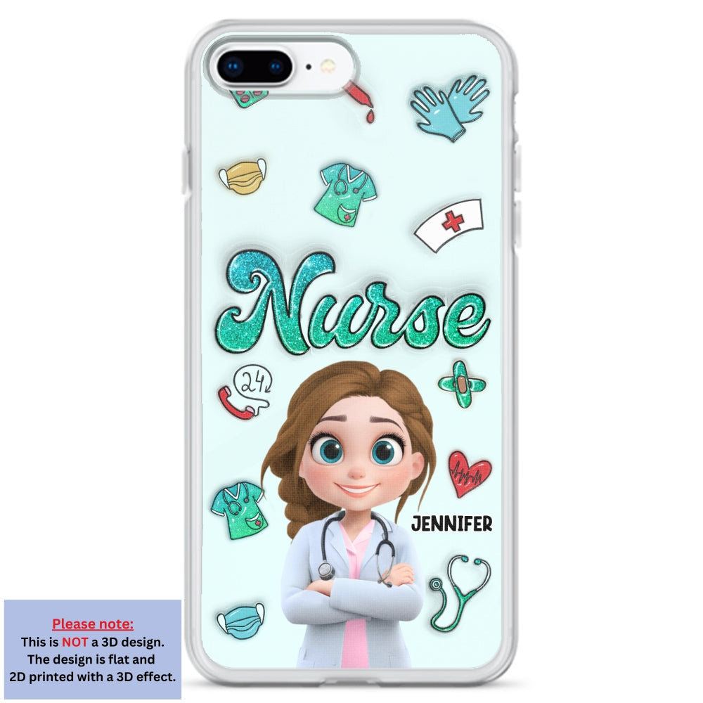 Proud To Nurse Life - Personalized 3D Inflated Effect Phone Case