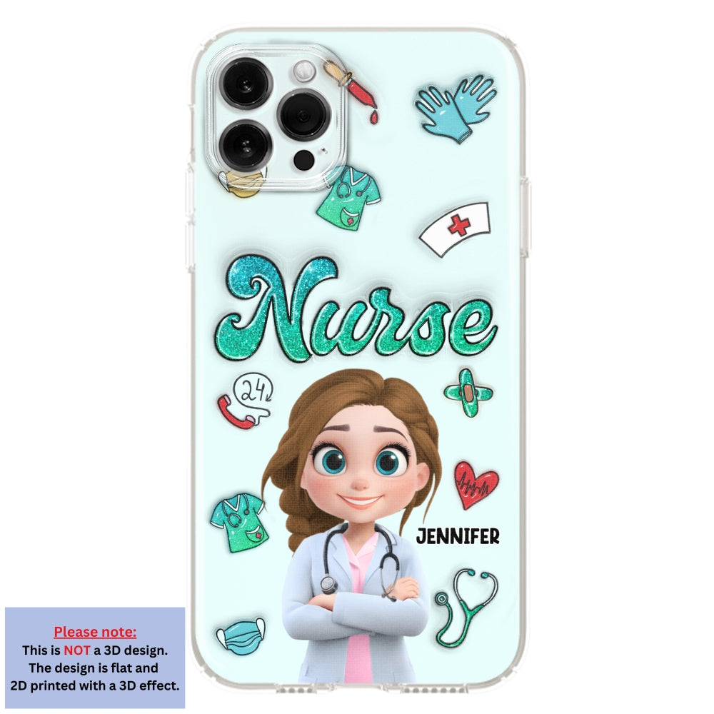Proud To Nurse Life - Personalized 3D Inflated Effect Phone Case