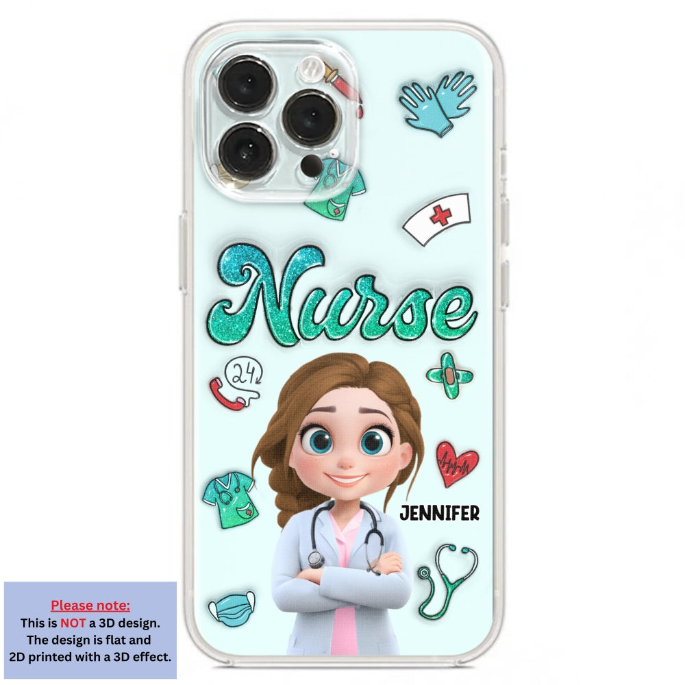 Proud To Nurse Life - Personalized 3D Inflated Effect Phone Case