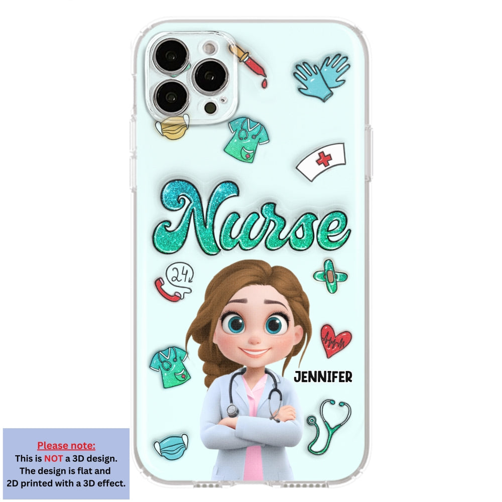 Proud To Nurse Life - Personalized 3D Inflated Effect Phone Case