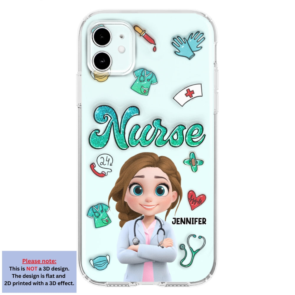 Proud To Nurse Life - Personalized 3D Inflated Effect Phone Case