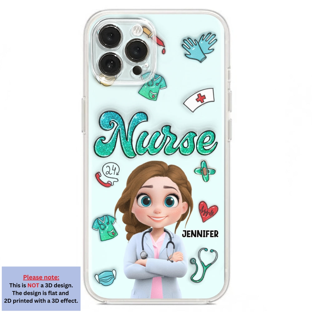 Proud To Nurse Life - Personalized 3D Inflated Effect Phone Case