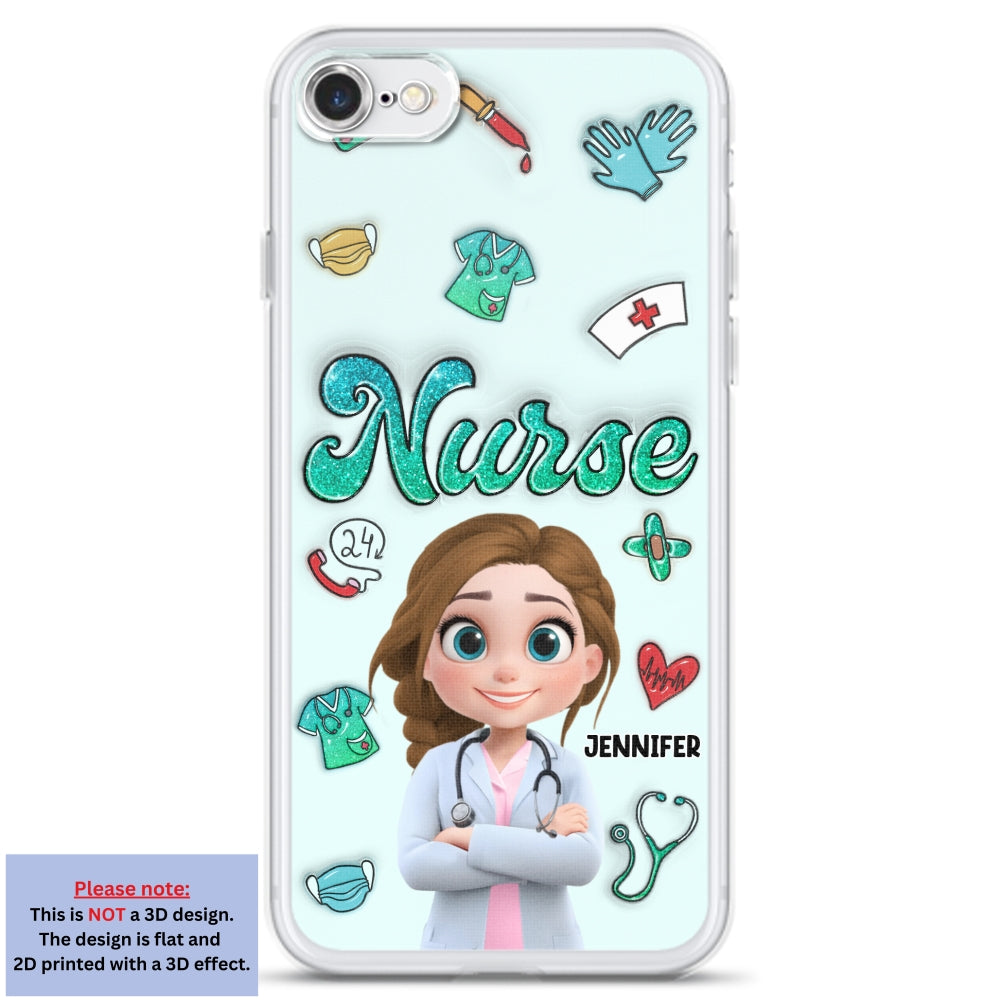 Proud To Nurse Life - Personalized 3D Inflated Effect Phone Case