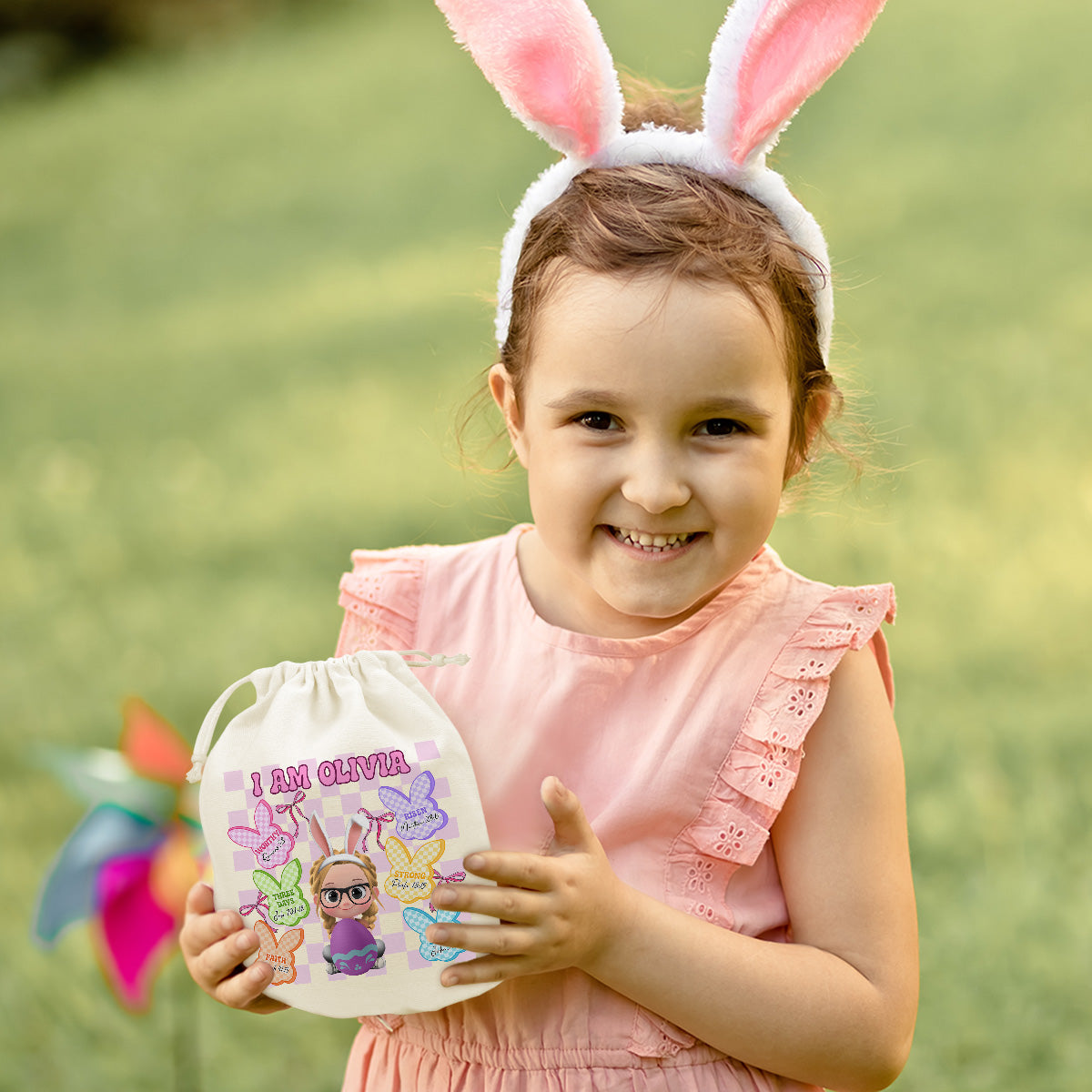 Faithful Easter Bunnies - Personalized Favor Bag