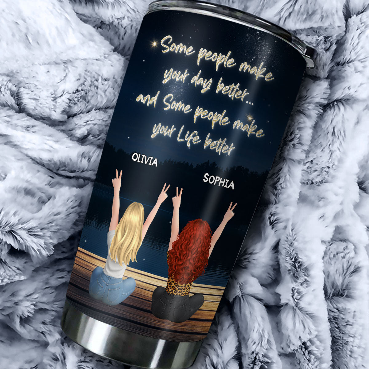 Custom Christmas Birthday Gifts For Best Friend • Better With You - Personalized Tumbler