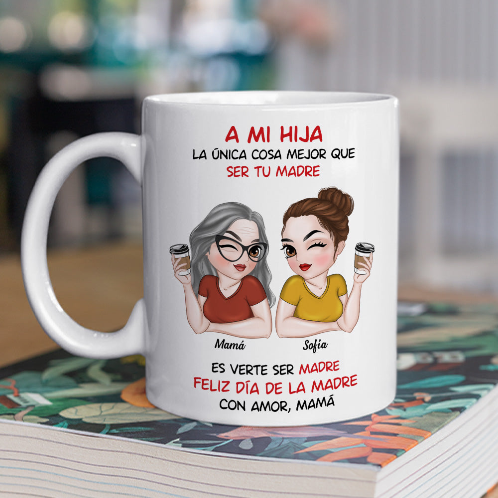 Custom Mother's Day Gift for Daughter • Mi Amor Por Ti Infinito - Taza Personalizada de Café