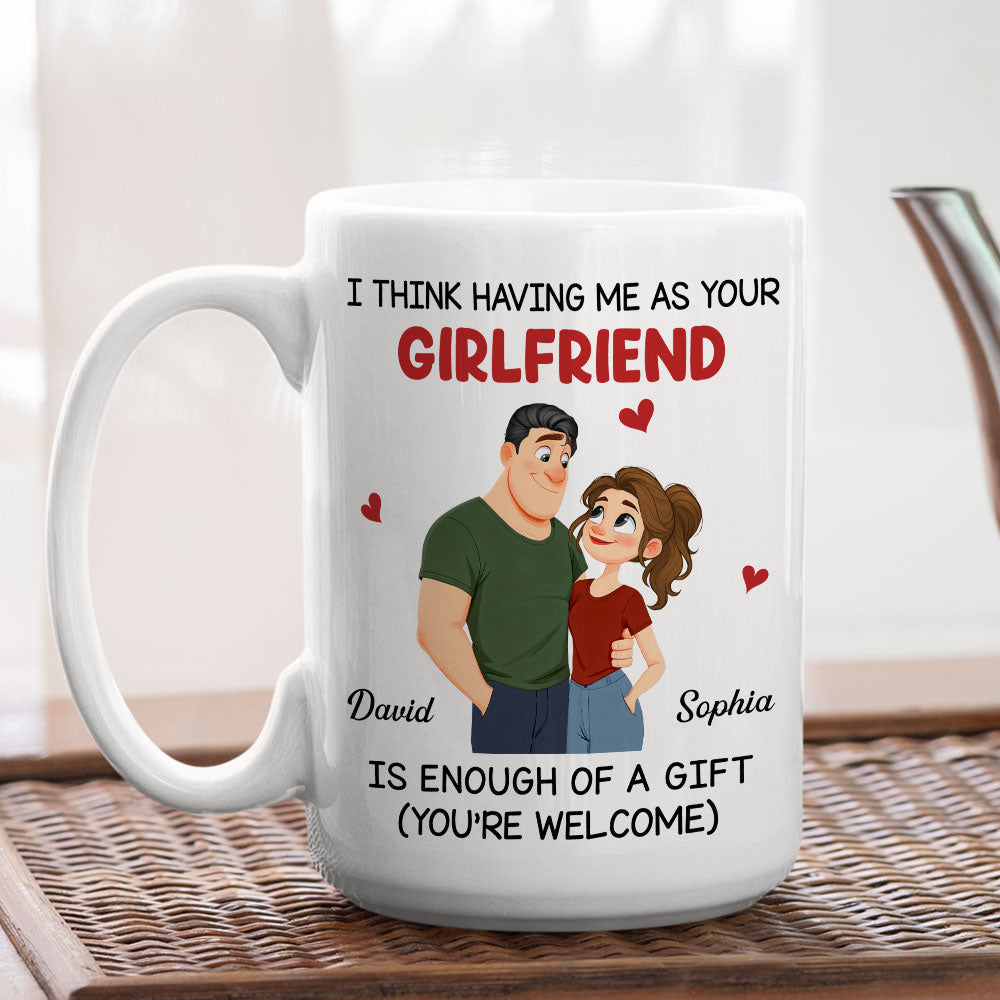 Custom Anniversary Keepsake Gifts For Couple • Your Gift Is Me Today - Personalized Coffee Mug