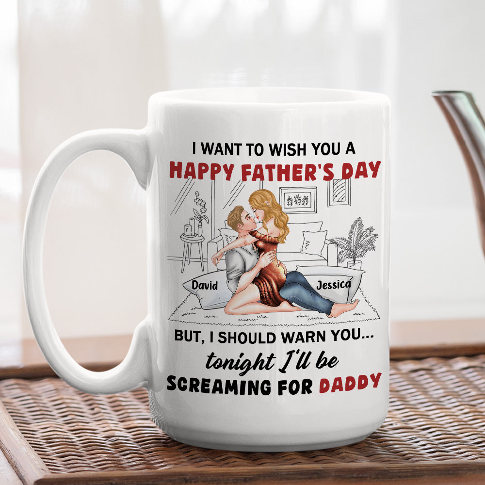 Custom Anniversary Keepsake Gifts For Couple • Celebrating Dad Then Calling Daddy - Personalized Coffee Mug