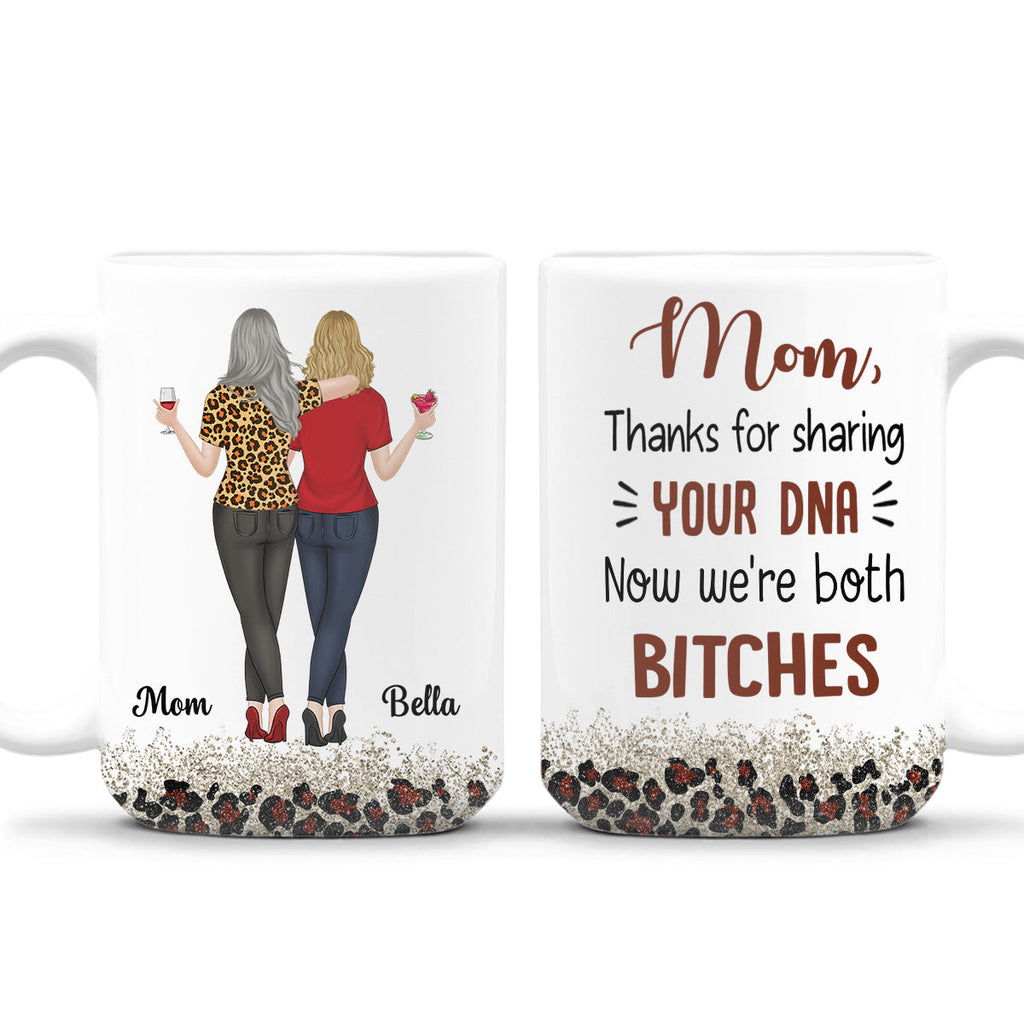 Custom Christmas & Birthday Gift for Mom • Your DNA - Personalized Coffee Mug