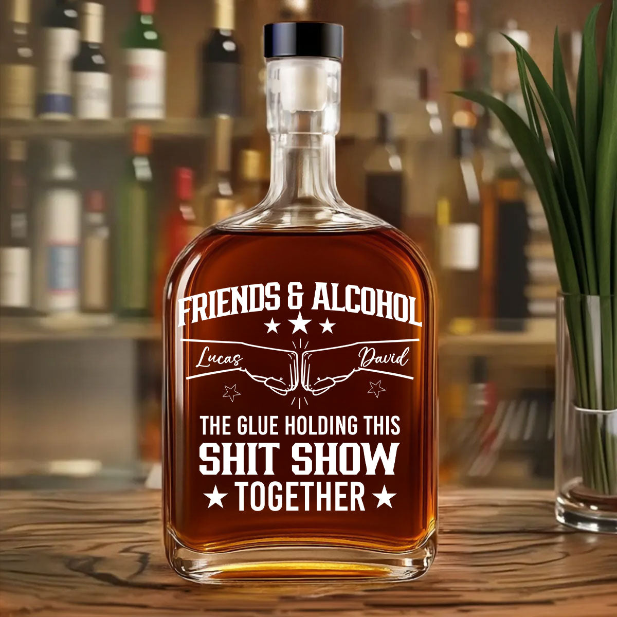 Brothers And Alcohol - Personalized Spirits Decanter