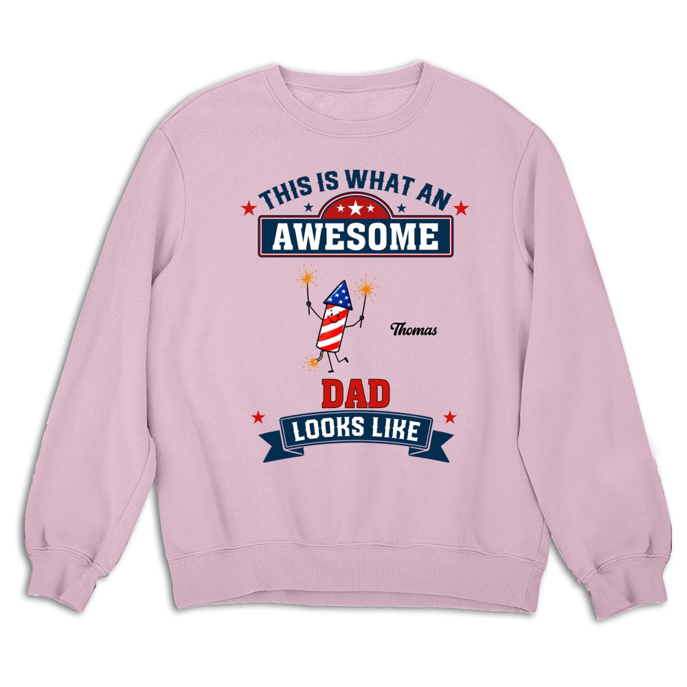 Custom Christmas & Birthday Gift for Grandpa • What The Awesome One Looks Like - Personalized Shirt