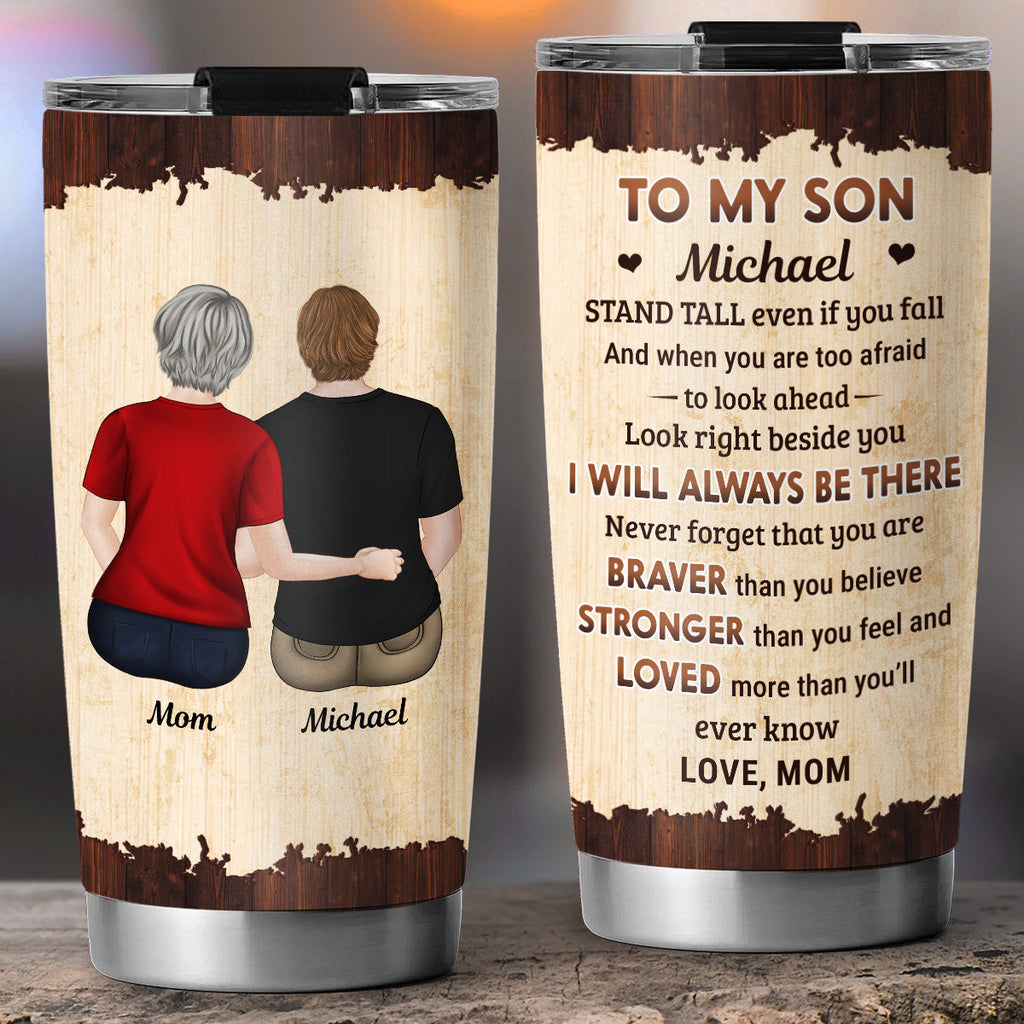Custom Christmas Birthday Gifts For Grandson, Son • From Mom To Son - Personalized Tumbler