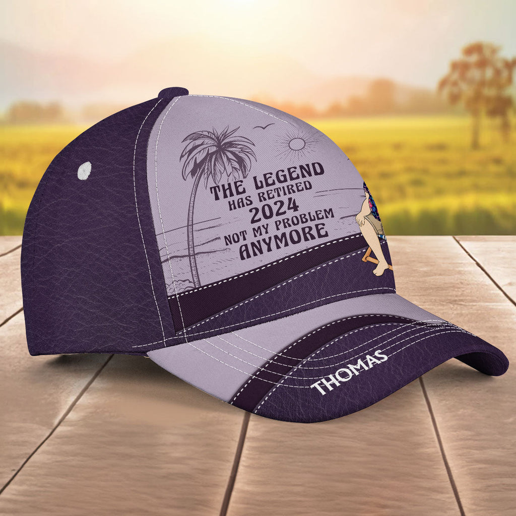 The Legend Has Retired Vintage - Personalized Classic Cap