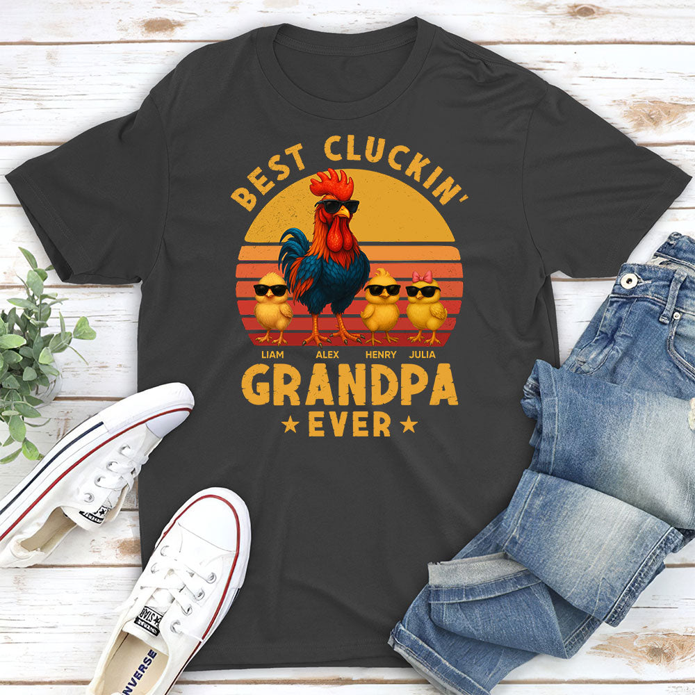 Custom Christmas & Birthday Gift for Grandpa • The Clucking Best - Personalized Shirt