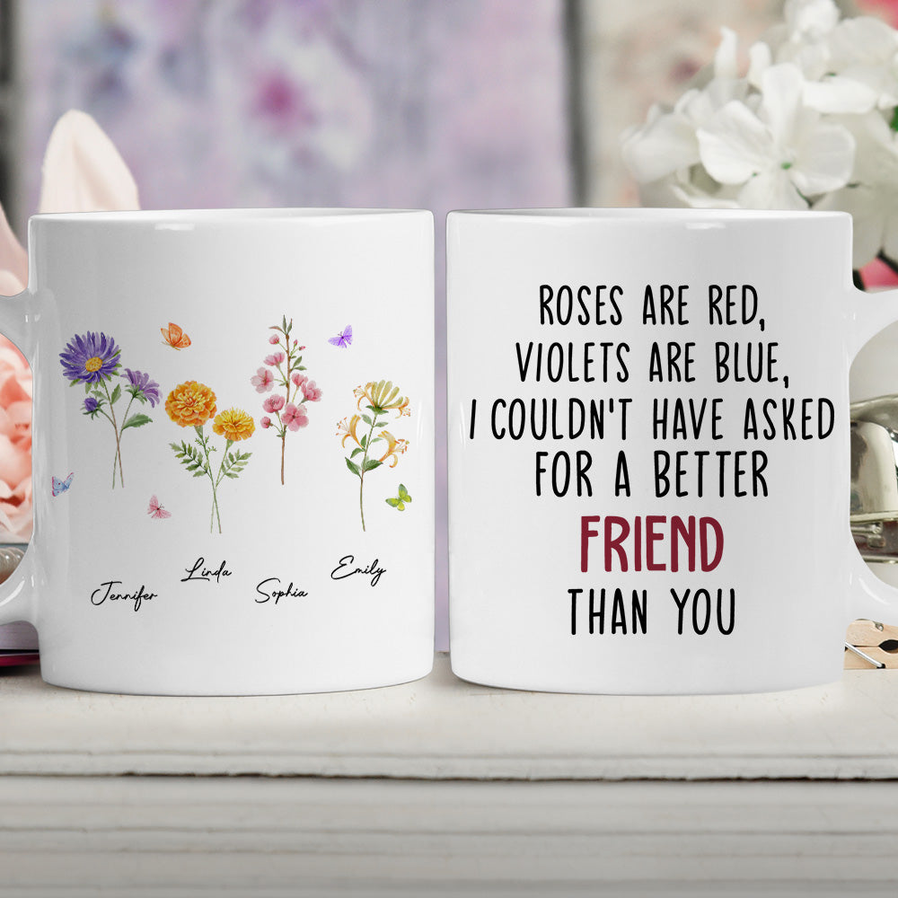 Custom Best Friend, Christmas & Birthday Friendship Keepsake Gift • Could Not Have Asked For A Better Sister Than You - Personalized Mug