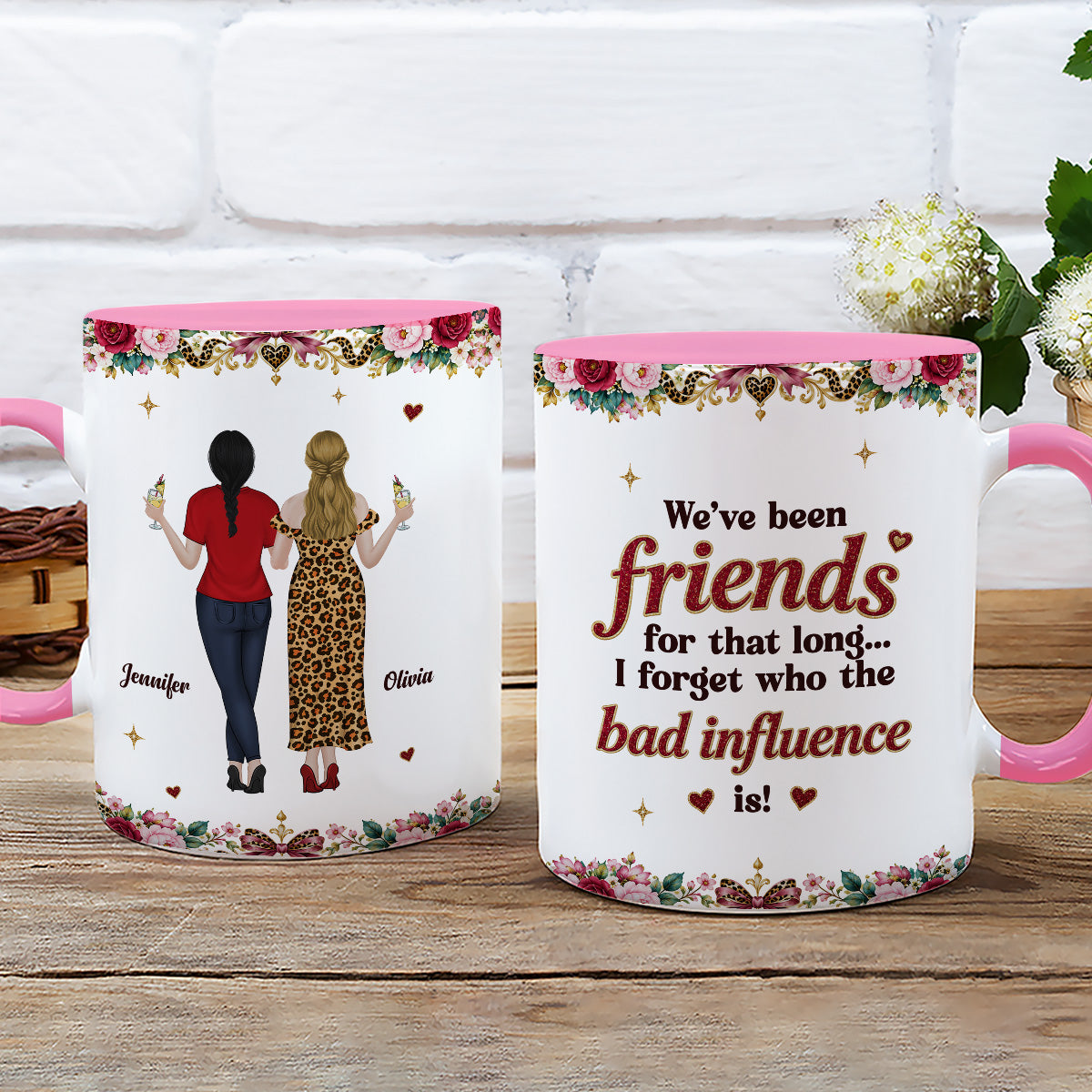 Custom Christmas & Birthday Gift for Brother & Sister • Just Because - Personalized Accent Mug