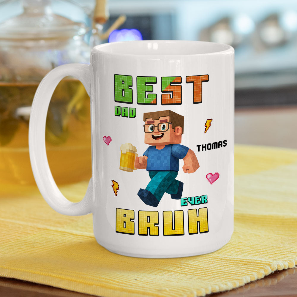 Custom Father's Day, Special Gift for Dad & Grandpa • Best Bruh - Personalized Coffee Mug