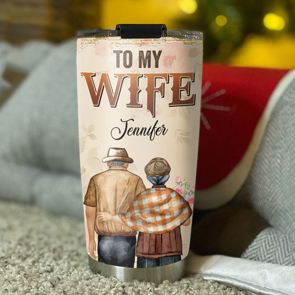 Custom Christmas Anniversary Gifts For Wife • To My Wife Version 2 - Personalized Tumbler