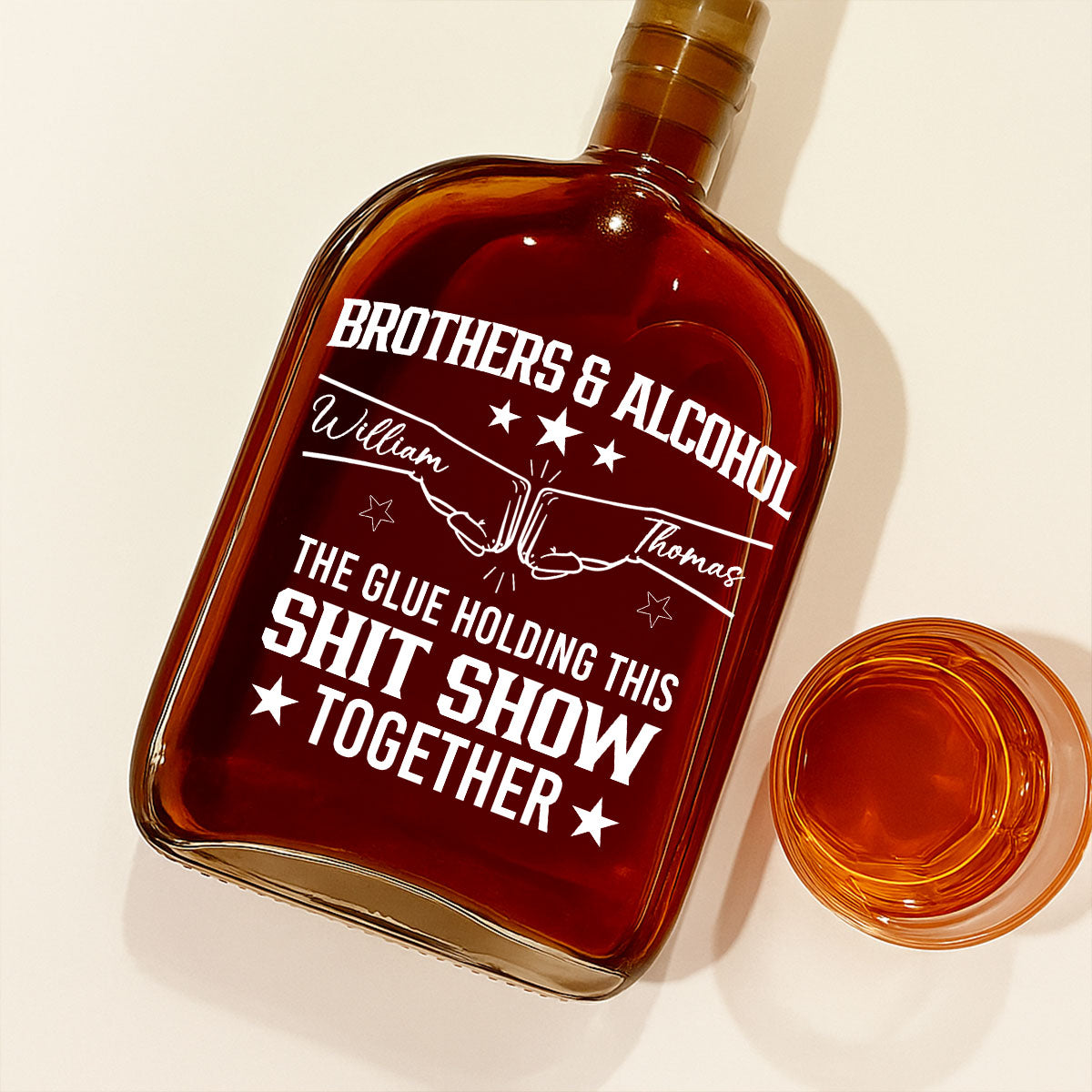 Brothers And Alcohol - Personalized Spirits Decanter
