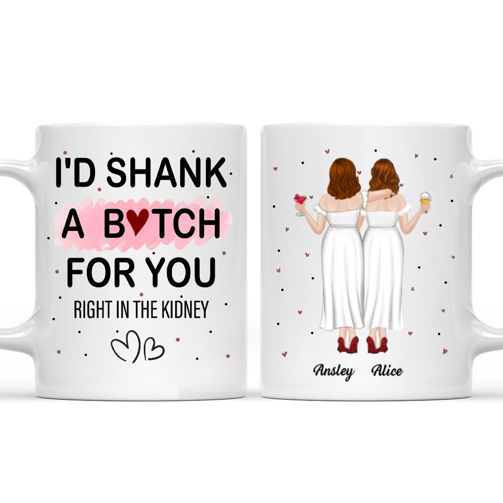 Custom Best Friend, Christmas & Birthday Friendship Keepsake Gift • The Girls - Personalized Coffee Mug