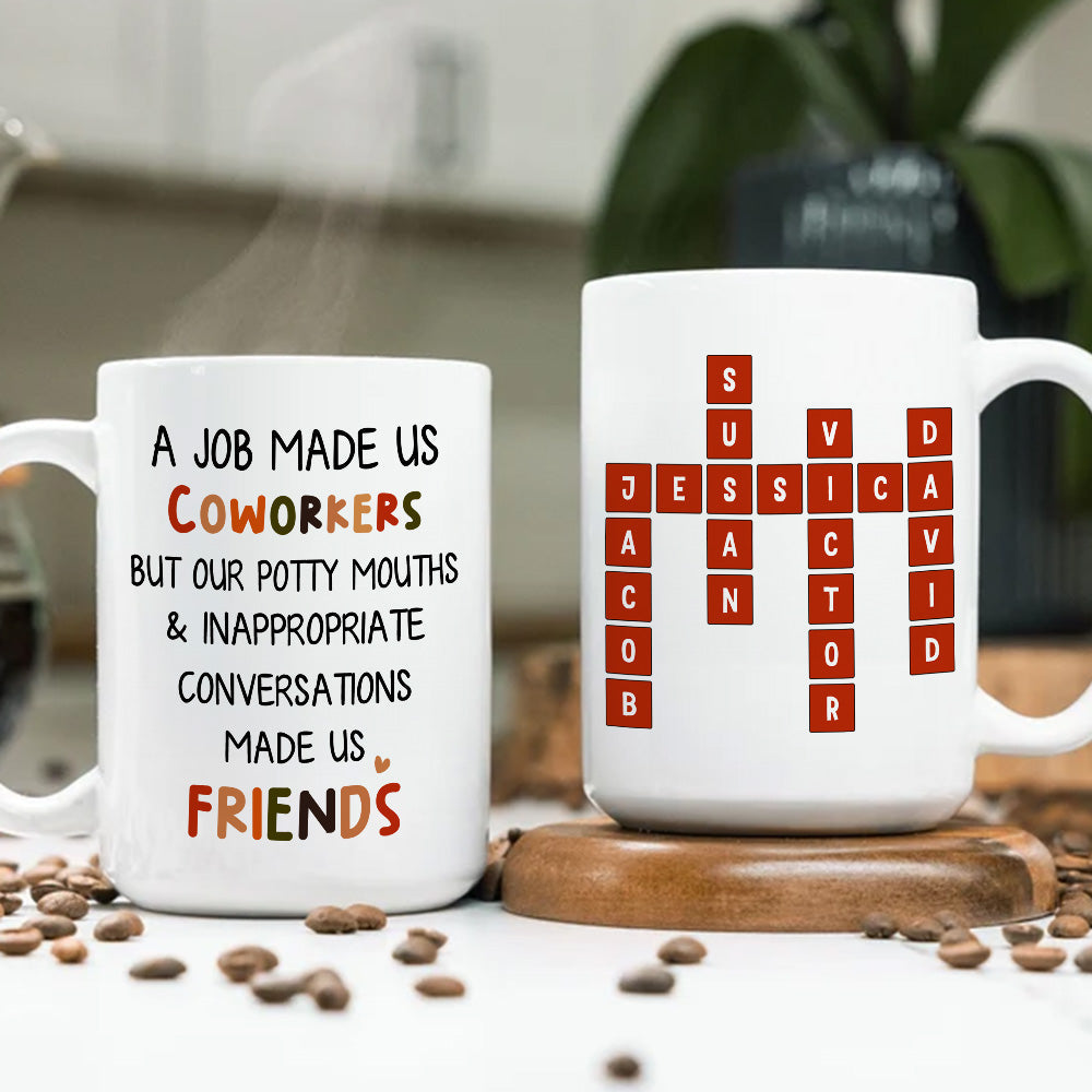 Custom Coworker, Christmas & Birthday Team Appreciation Gift • Office Friendship - Personalized Coffee Mug